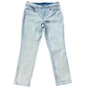 NYDJ Womens Jeans size 10 Light Wash Cropped Ankle x28"insm Cotton Denim Stretch
